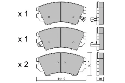 Комплект тормозных колодок, дисковый тормоз AISIN купить